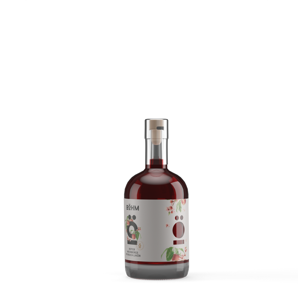 Roter Weinbergspfirsichlikör