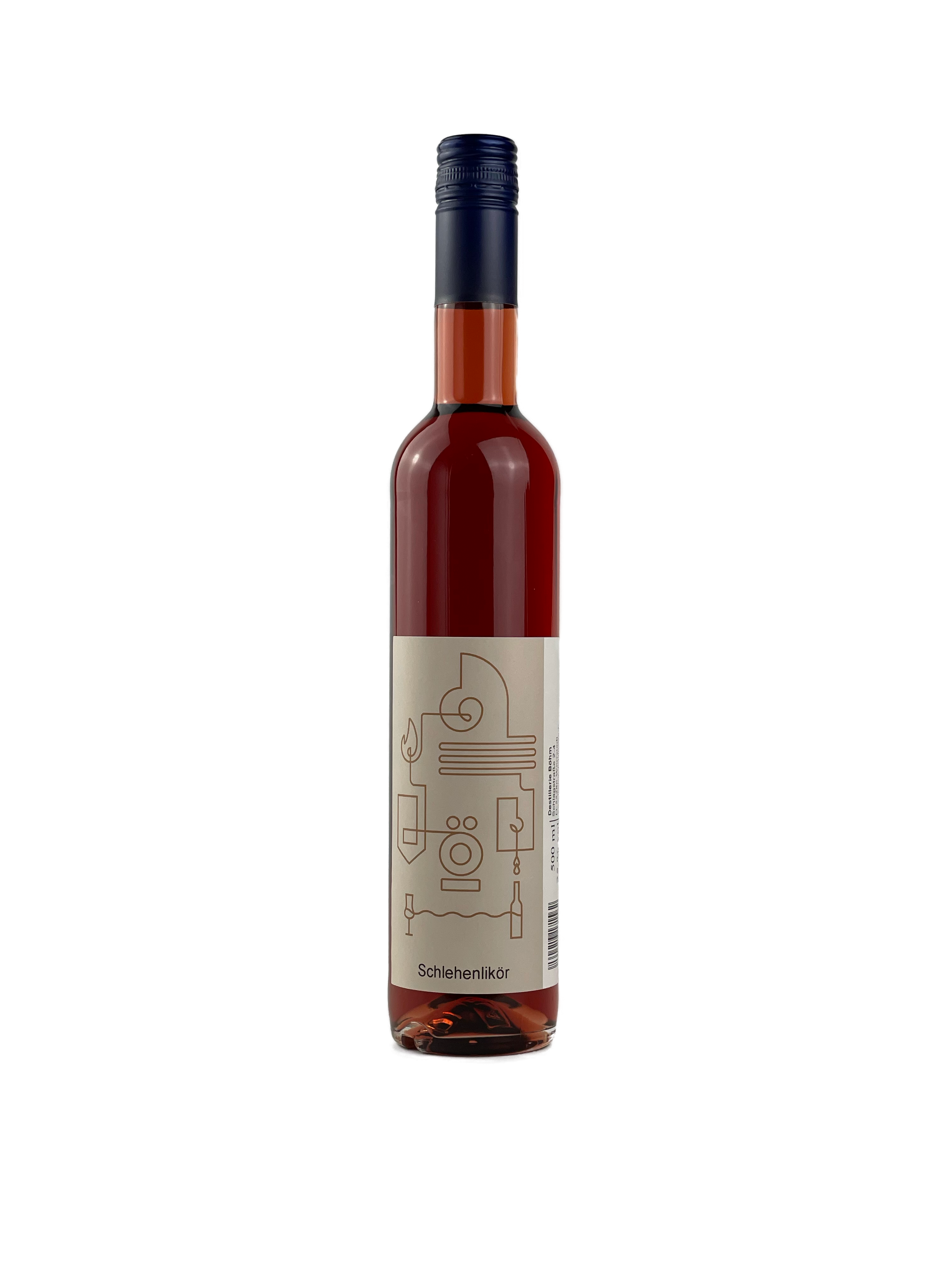Destillerie Böhm | Schlehenlikör | Herber Wildfrucht-Genuss | 0,5l